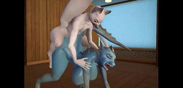 trendsHardcore Furry Sex - Teen Dragoness Takes Huge Horse Cocks